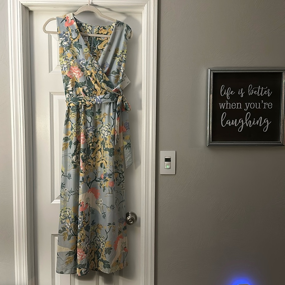 Vintage Leslie Faye Crane Maxi Dress - beautiful!